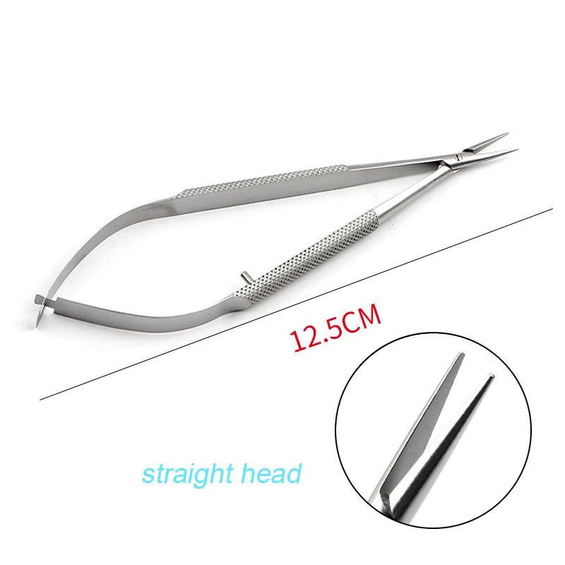 Ophthalmology Microscopic Instruments Round Handle Needle Holder Hand Qme a