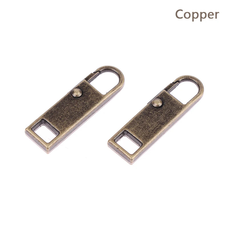 Zipper Slider Puller Replacement Removable Head Luggage Schoolbag Qme Copper