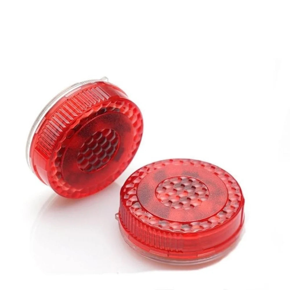 2PCS Car Door Light Warning Light Anti Collision Flash Red Wireless Alarm Lamp Strobe Light Turn Signal Parking Light Qme