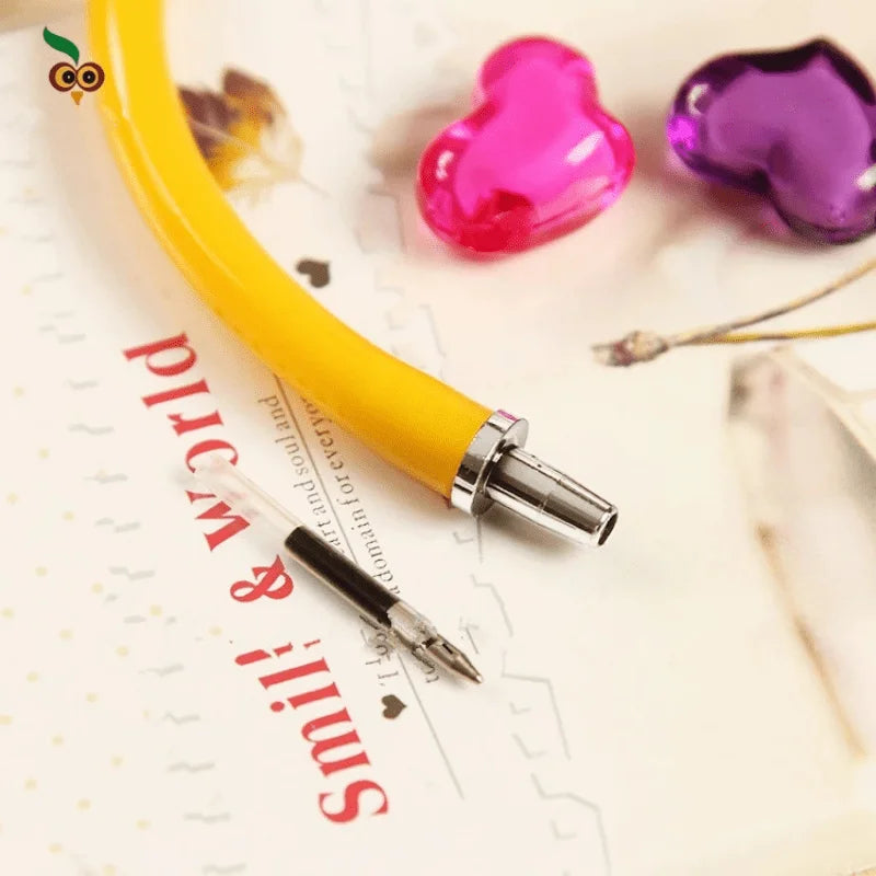 Novelty Bracelet Ballpoint Pen, Flexible Wrist Pen, Creative Stationery for Students, Office & Gift, Random/Selected Color Qme