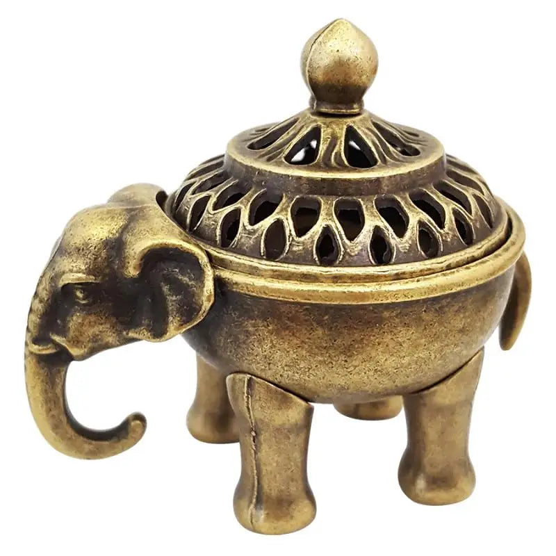 Handle Yoga Meditation Home Decor Ancientstyle Elephant Lucky Incense Qme