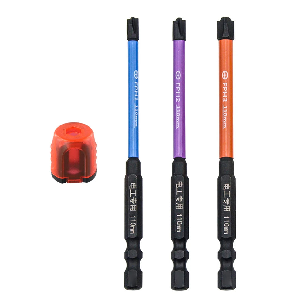 FPH FPZ Special Slotted Cross Screwdriver Bit With Magnetic Ring For Electrician 65/110mm Screwdriver Bits Hand Tools Qme 110mm FPH