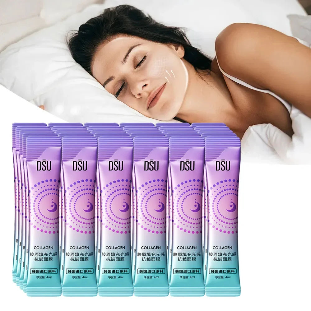 30pcs Anti Wrinkle Sleeping Facial Masks Moisturizing Firming Collagen Masks skincare Korean Face Mask Facial Skin Care Products Qme