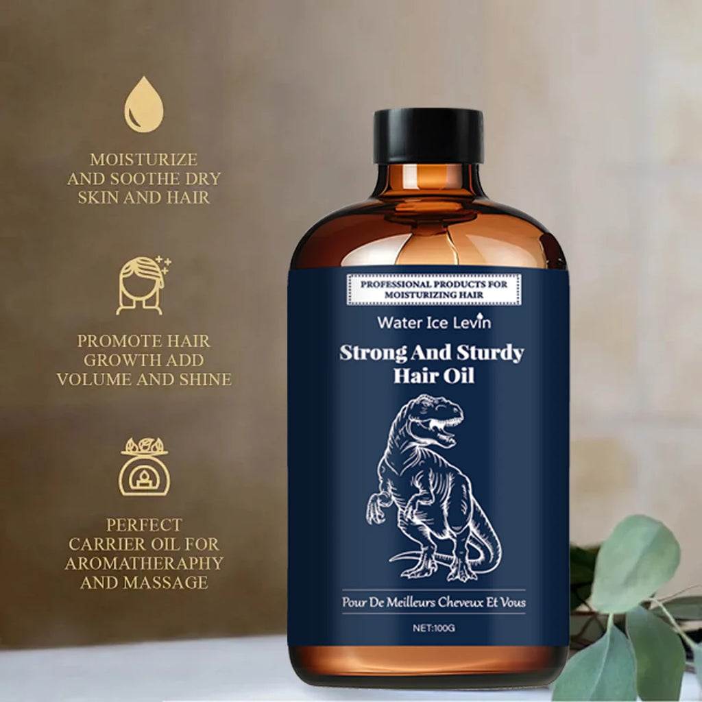 Strong & Sturdy Hair Oil with Hyaluronic Acid, Olive & Coconut Oils for Moisturized, Soft & Shiny Hair Qme