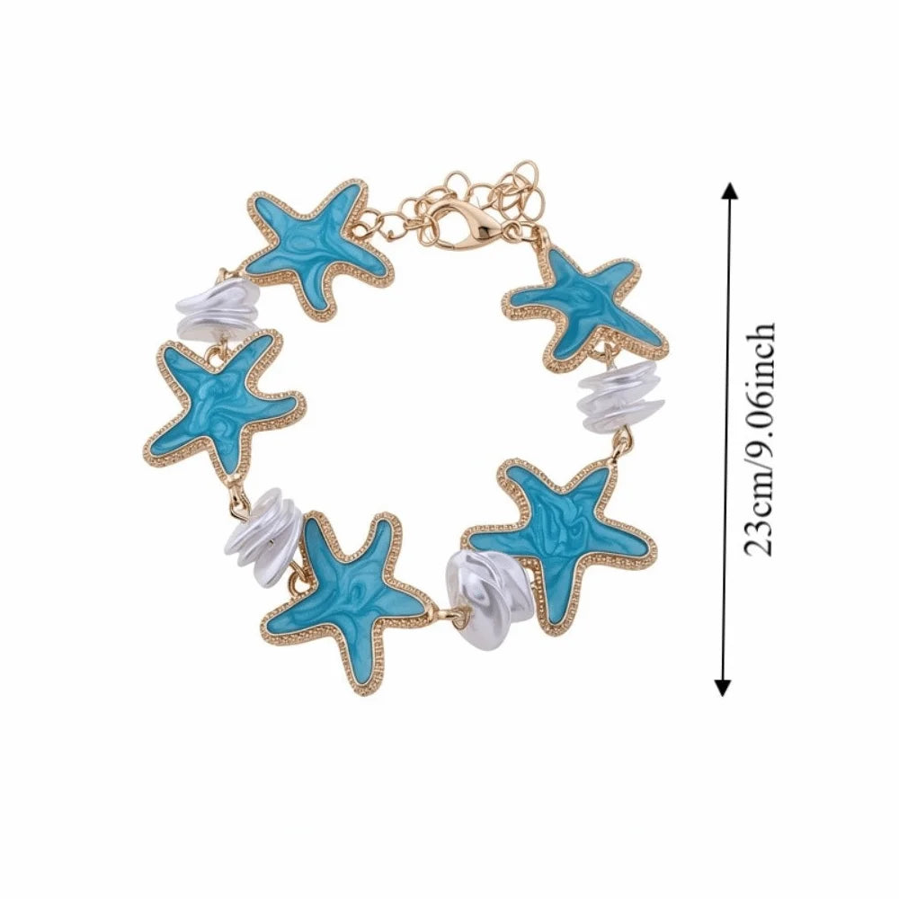 Bohemian Acetate Starfish Bracelet Ornaments Adjustable Acetic Acid Qme