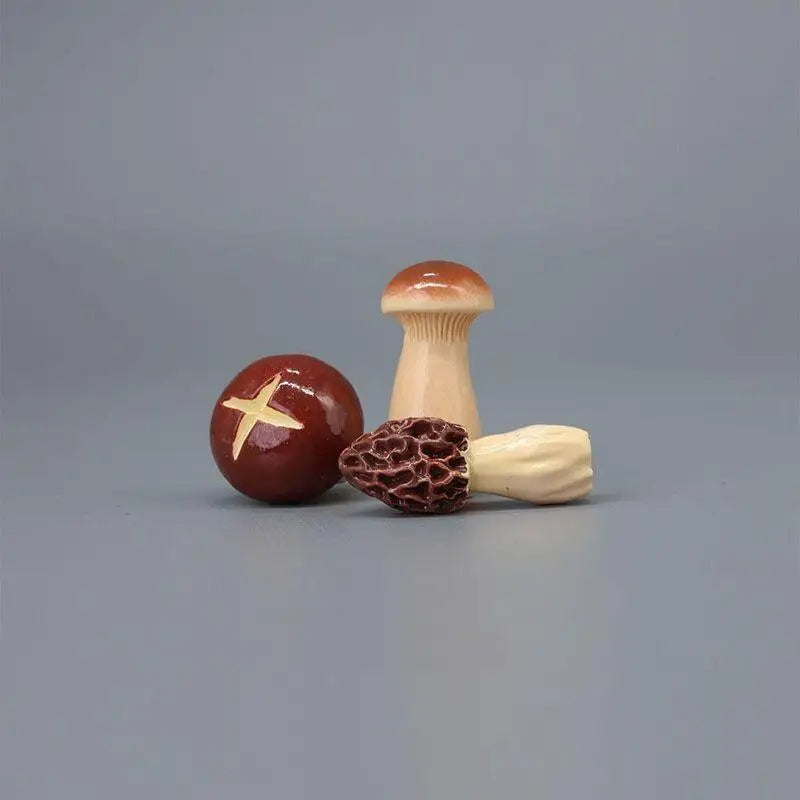 Mini Mushrooms Desk Ornament Colorful Desktop Model Indoor Outdoor Qme