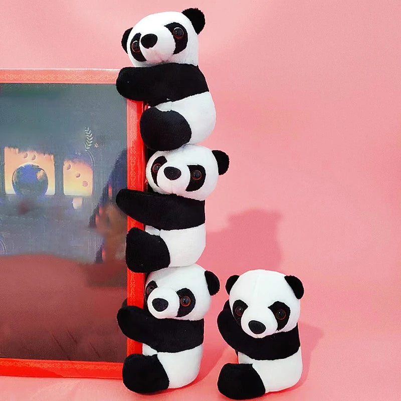 Kawaii Panda Plush Doll Toy Soft Animal Clip Hugging Curtain Qme