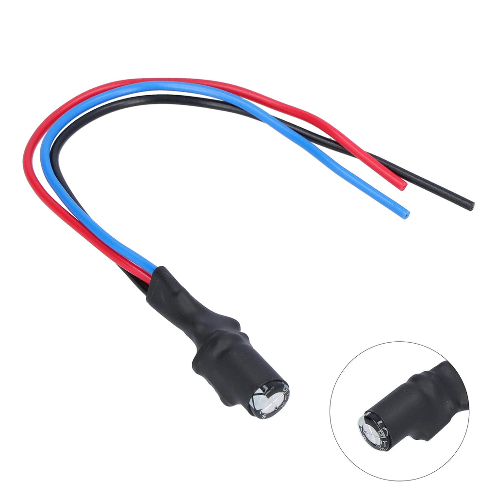 Capacitor Filter Cable Reverse Camera Signal Filter 12V Relay Capacitor Rectifier Cable for Germany/ Car Series Qme