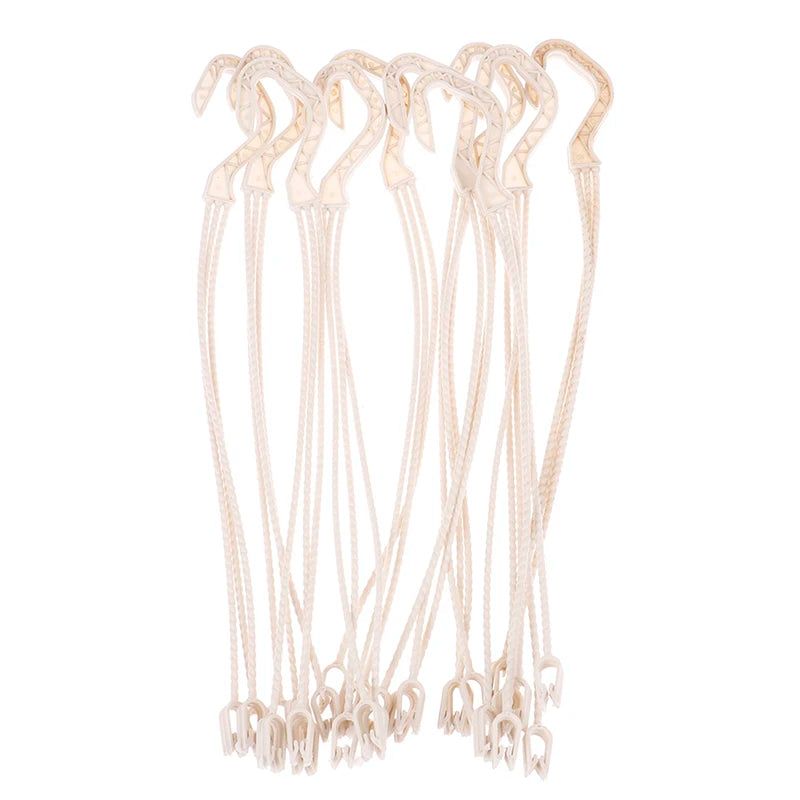 Plant Hanger Hook Flower Pots Hanging Basin Garden Basket Chains Qme 10pcs White