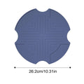Air Fryer Mat Silicone Heat Resistant Trivet Pad Reusable Protector Qme Blue one size China Mainland