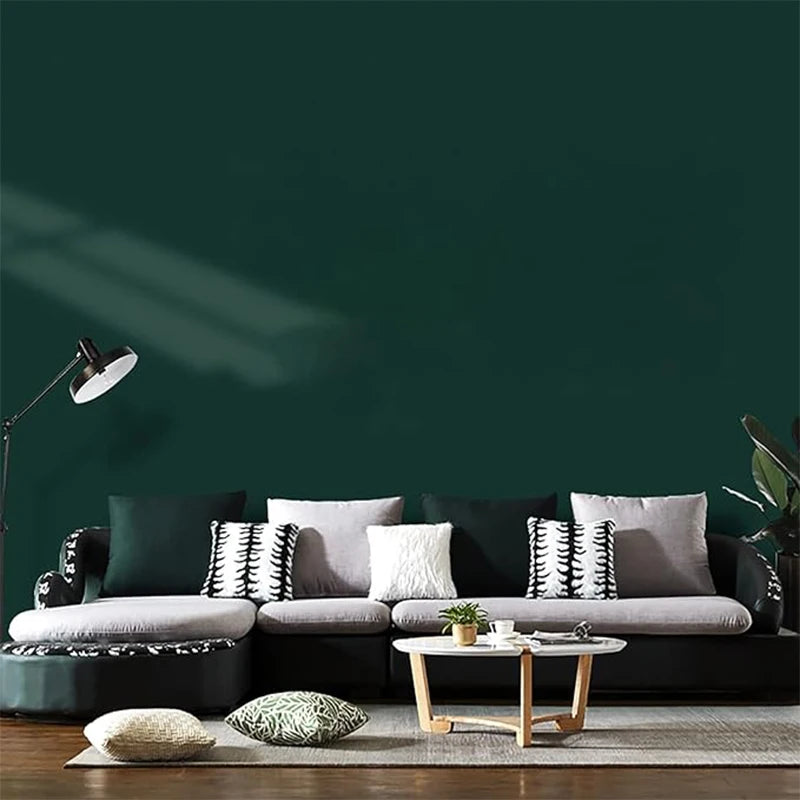 Waterproof Matte Wallpaper Green Vinyl Self-adhesive Stickers Wall Qme