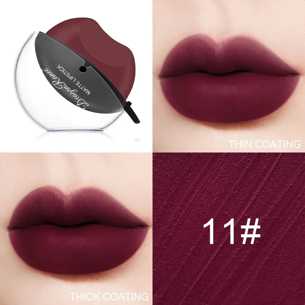 Color Changing Lazy Lipstick Squeeze Into Lips Makeup Lip Gloss Matte Waterproof Long Lasting Non-stick Cup Tint Balm Cosmetic Qme 11 matte