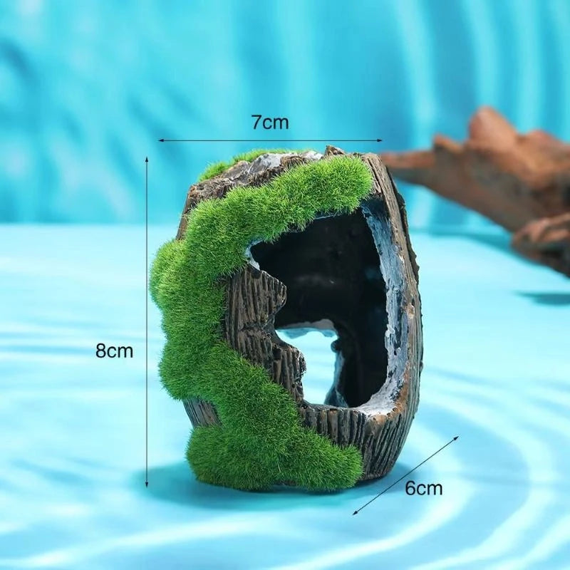 Hiding Cave Aquarium Landscaping Decoration Fish Shelter Tank Resin Qme A1