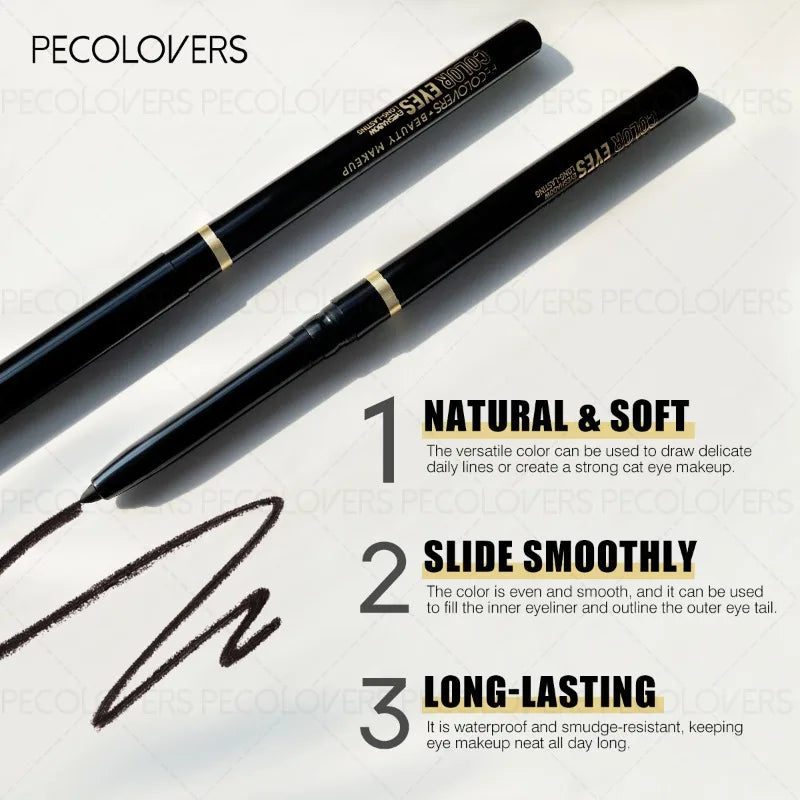 Eyeliner Pen Waterproof Sweat-proof Long-lasting Natural Green Black Qme