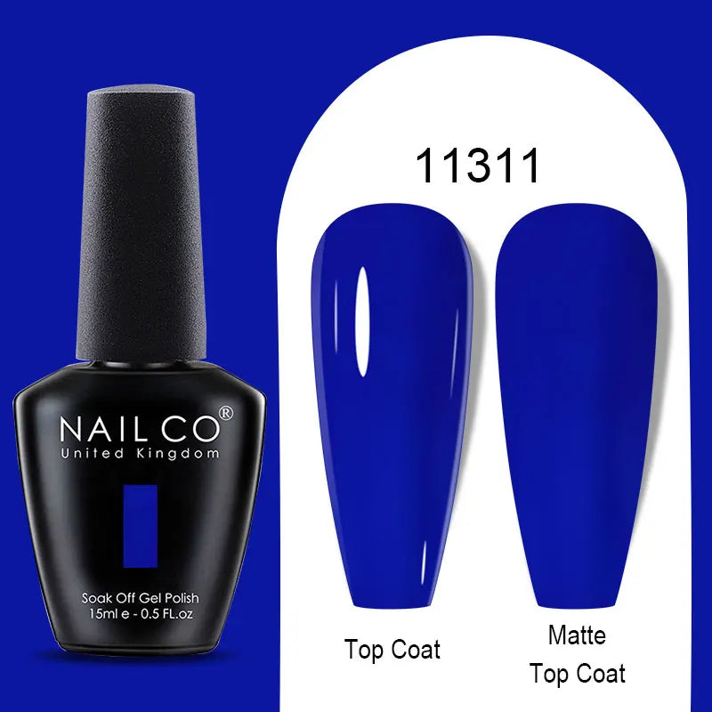 NAILCO Winter Red Gel Nail Polish Semi Permanent Soak Off Varnishes