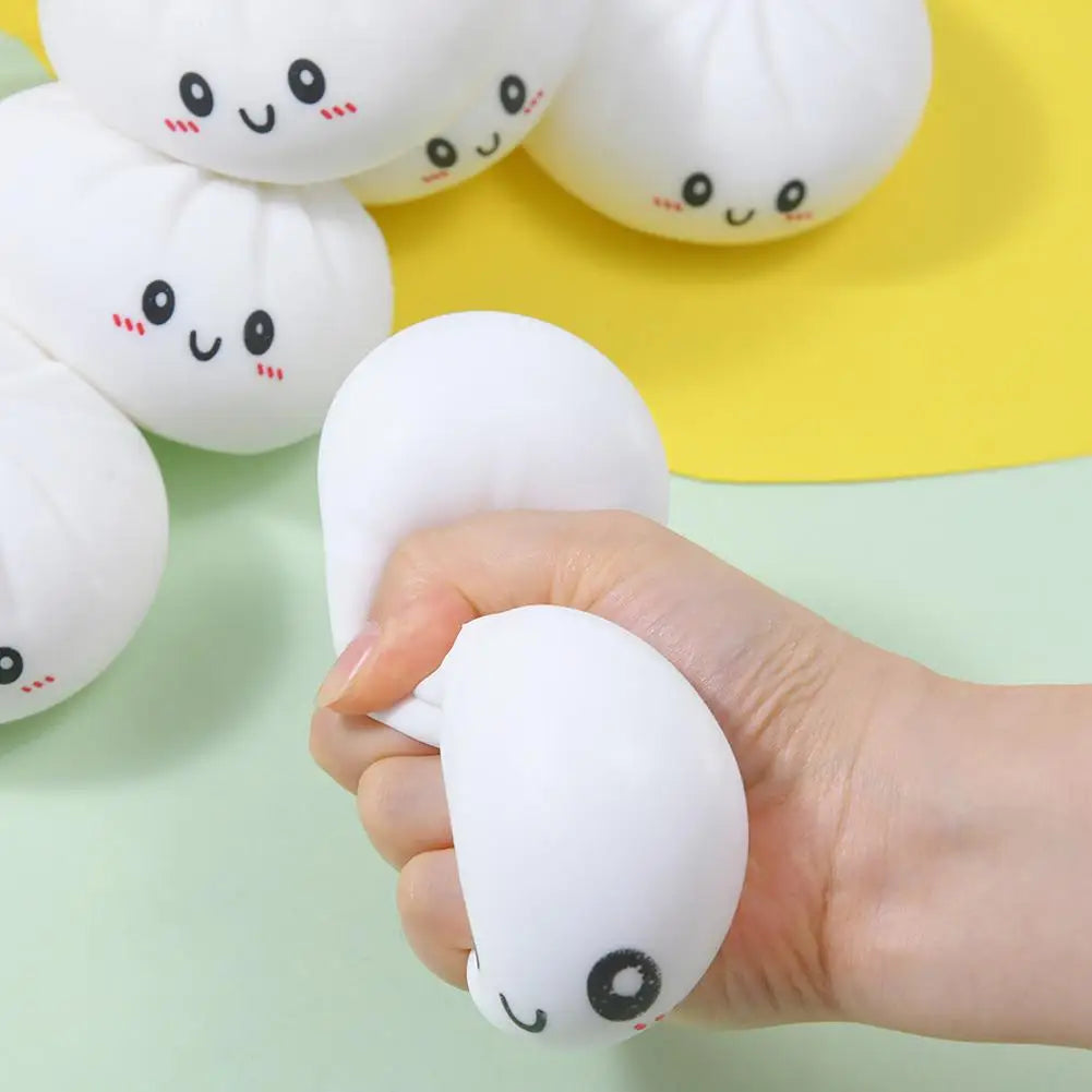Colorful Dumpling Squishes Stress Balls Squeeze Dough Ball Squishy Qme