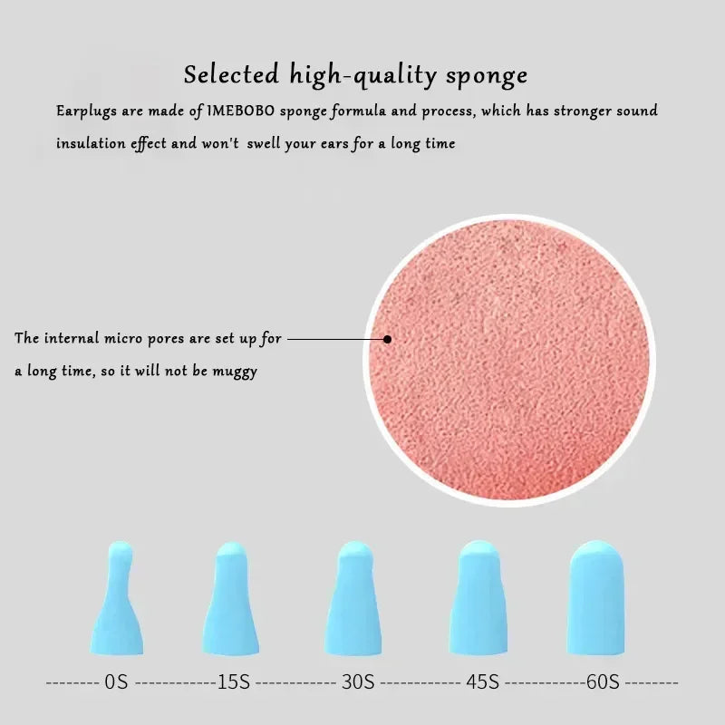 Lipstick noise cancelling earplugs, sponge earplugs, sleep snoring memory foam, sleep silent, student dormitory Qme