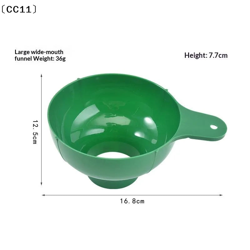 High-end Wide Mouth Funnel Plastic Popular Salad Dressing Liquid Qme