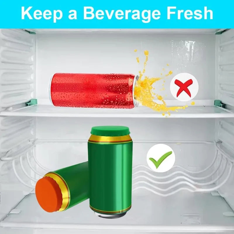 Silicone Cola Lid Leak-proof Sealed Beer Can Juice Beverage Qme