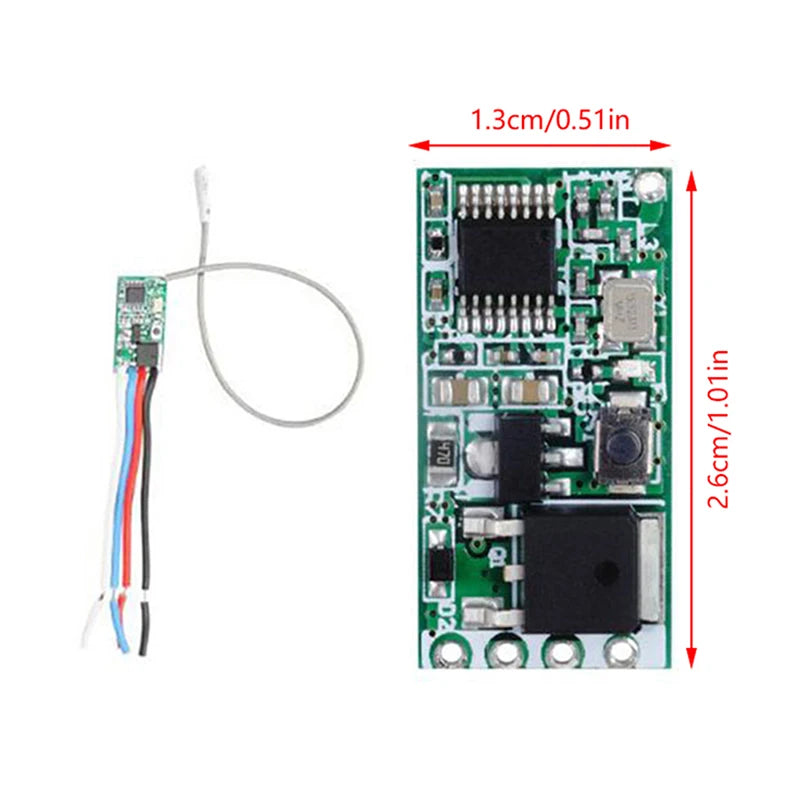 433mhz DC 3 6V 5V 9V 12V 24V 1CH Mini Relay Wireless RF Remote Qme