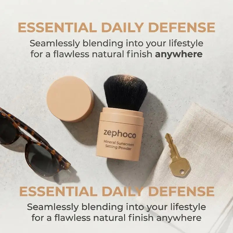 Natural Setting Powder Sweatproof Oil Control Lightweight Travel Qme