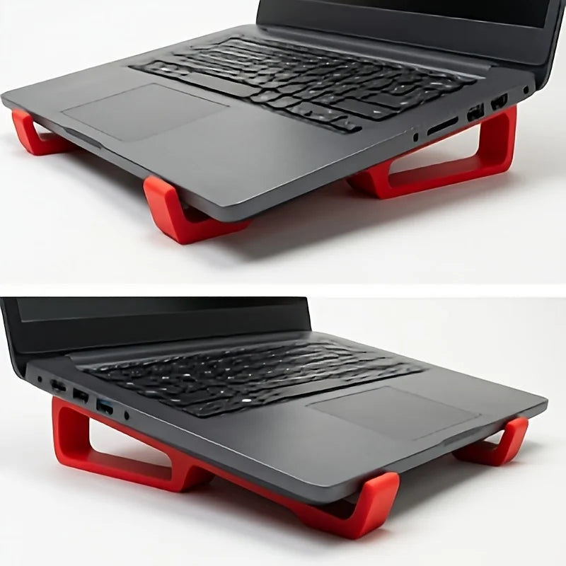Portable Hollow Laptop Cooling Riser,Ergonomic Notebook Support For Gamers Office Workers Students Desk Workstation,3D Printed Qme