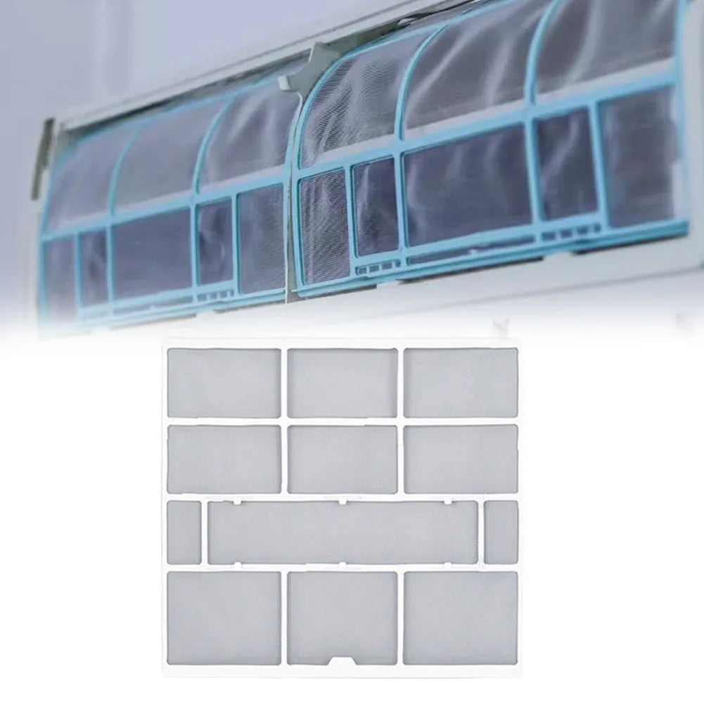 1Pc Indoor Unit Hanging AC Dust Filter Screen Air Conditioner Outlet Protection Mesh Cover Easy Install Accessory Qme 28.2X26.5cm