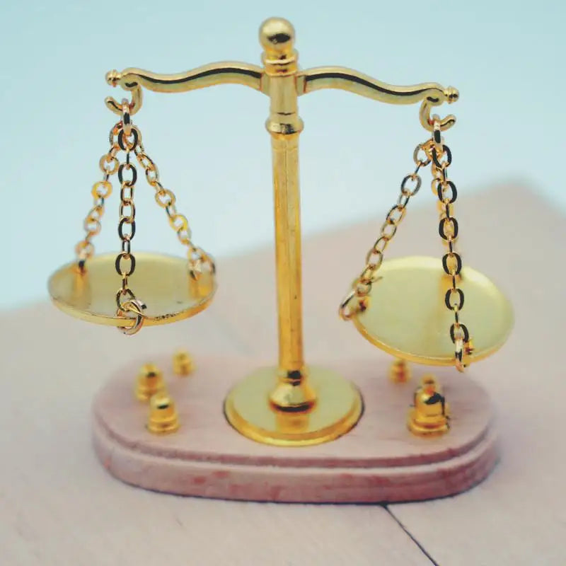 1 12 Dollhouse Vintage Balance Scale Miniatures Model Accessor Doll Qme