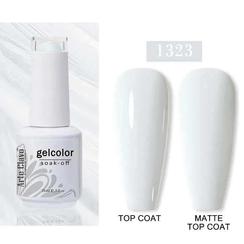 Arte Clavo15ml Gel Nail Polish Art 65 Colors Colorful Soak Off UV Qme