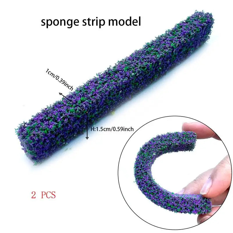 10x1 5x1cm Shrub Strip Grass Diy Sand Table Miniature Model Making Qme A4