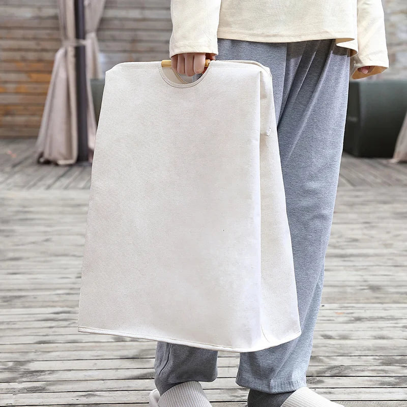 Waterproof Laundry Basket Cotton Linen Dirty Clothes Baskets Laundry Organizer Foldable Sundries Storage Bag Foldabling Hamper Qme