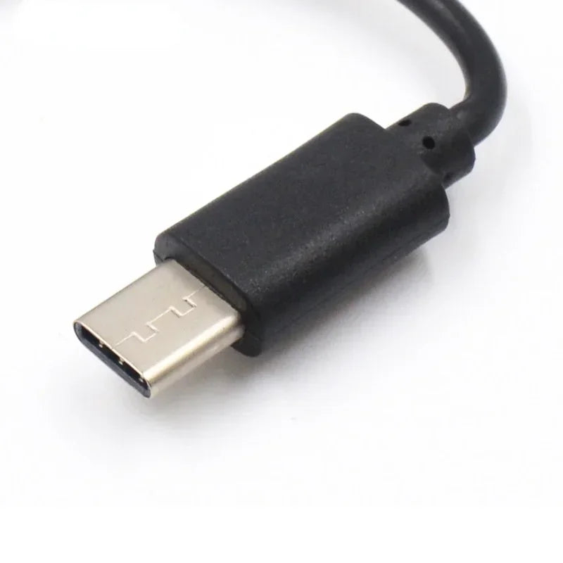 Newest 3 in 1 Micro USB Type C HUB Male to Female Double USB 2.0 Host OTG Adapter Cable For Smartphone Computer Tablet 3 Port Qme