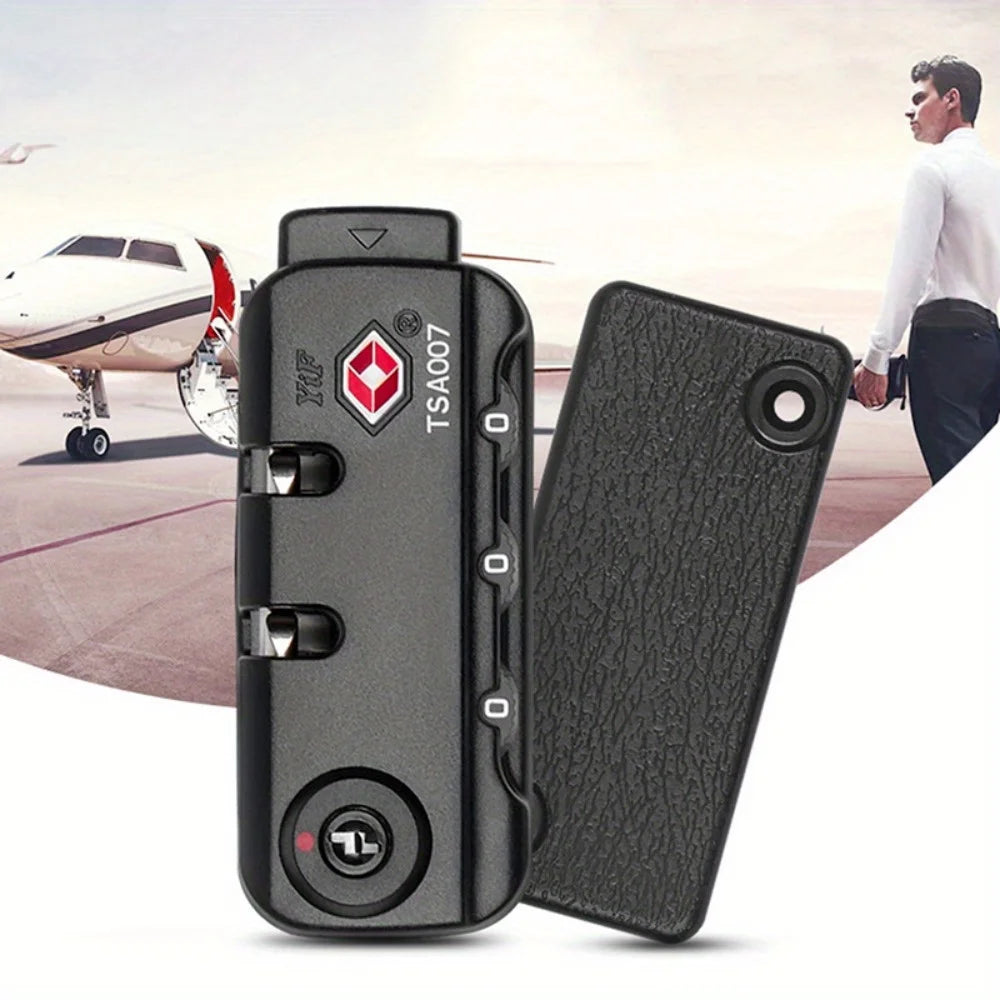Travel Zipper Certified Luggage Password Lock, Backpack Anti-Theft 3-Digit Password Lock Qme 1pc
