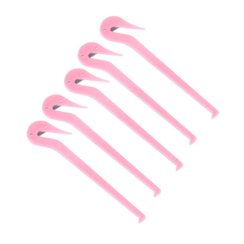 5Pcs Hair Bands Rubber Cutter Girls DIY Styling Headwear Band Cutting Tool Qme Pink 5Pcs
