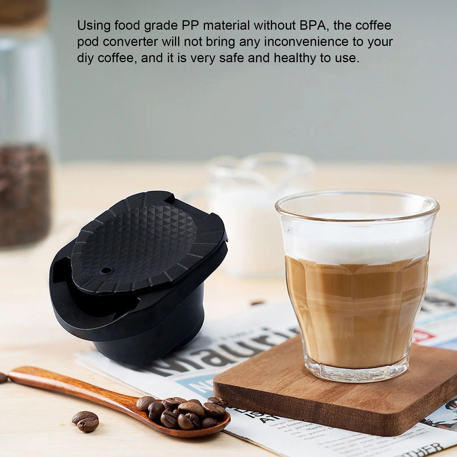 Coffee Pod Converter Reusable Coffee Pods Adapter Converter Holder for Dolce Gusto Machine Coffee Capsule Adapter Qme