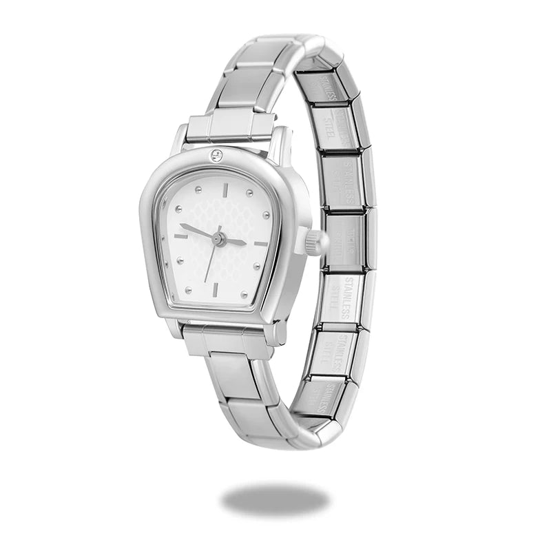 2026 Fashion Men Women's DIY 9mm Width Italian Elastic Charm Stainless Round Oval Square Watch Bracelet Bangle For Birthday Gift Qme Style 38