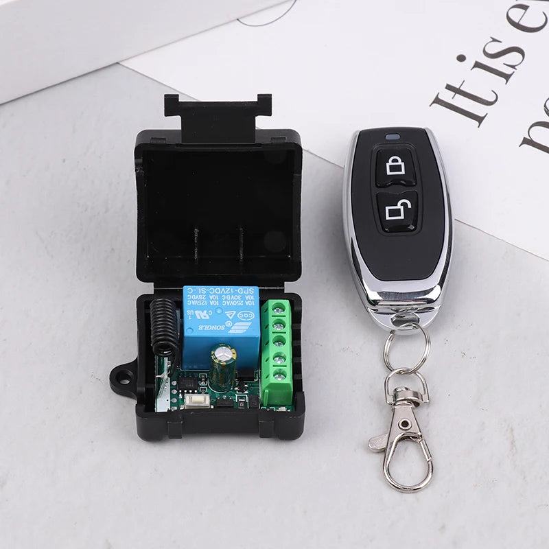 Universal Gate Remote Control Switch DC 12V RF 433 Mhz Asking Code Qme