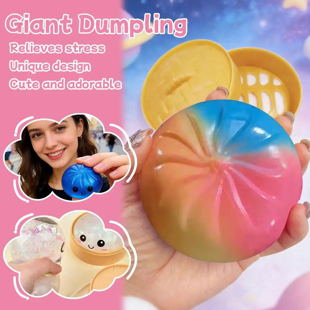 Simulation Flash Dumpling Pressure Ball Slow Rebound Soft Pinch Decompression Office Home Decorat Children Adults Birthday Gifts Qme