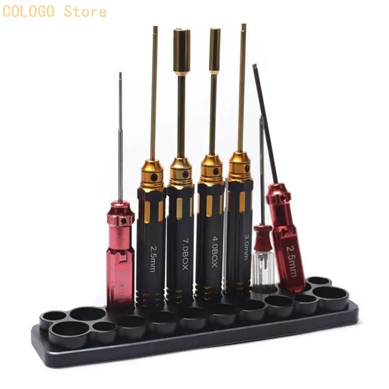 Screwdrivers Organizers Storage Rack Hex Cross Screw Driver RC Tools Qme