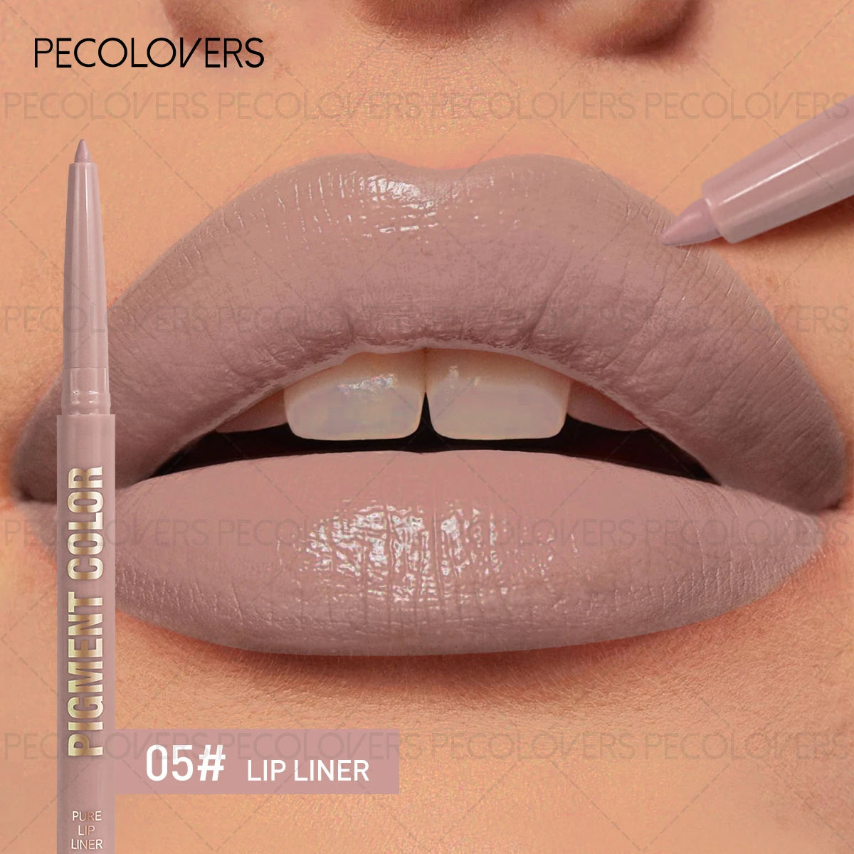 Matte Lip Liner Pen Used As Lipstick Oblique Mouth Design Suitable Qme 05