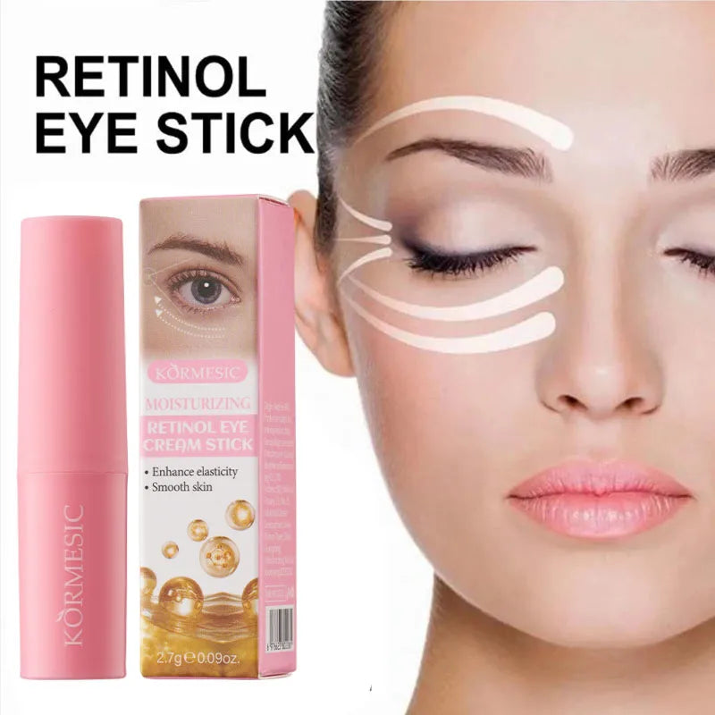 Retinol Eye Cream Stick Reduce Dark Circles Under the Eyes Moisturizing Lifting Firming Eyes Cream Eye Skin Care Products Qme
