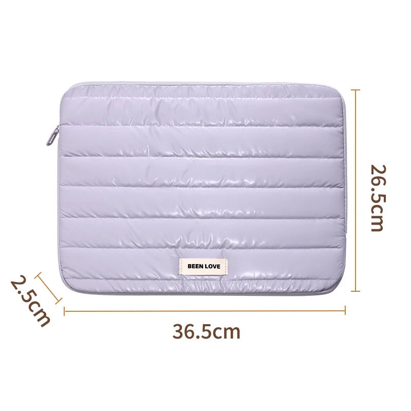 A 13.3/14 inch fluffy laptop case, suitable for MacBook Air iPad Pro and Huawei iPad laptop cases, fashionable laptop soft cases Qme Purple14Inch