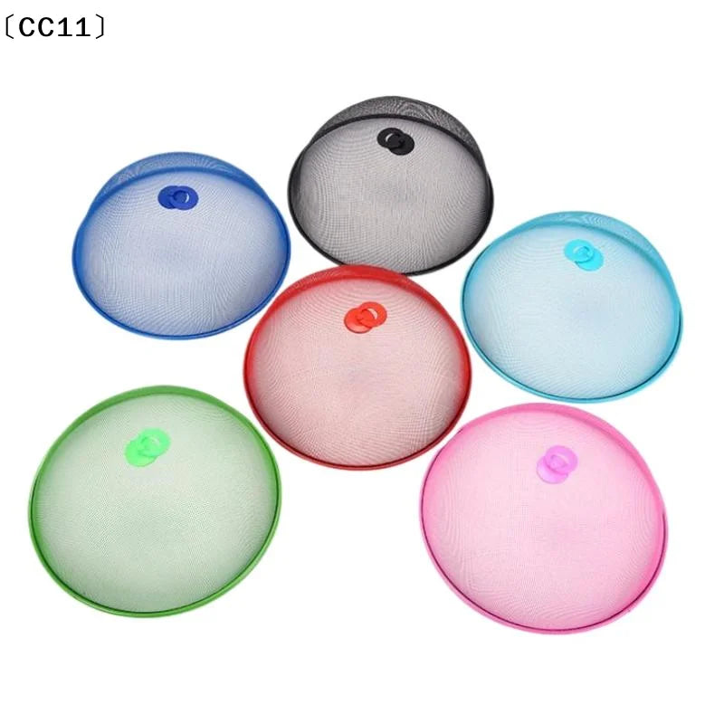 Mesh Food Cover Protective Round Shape Dish Lid Household Anti-flying Qme