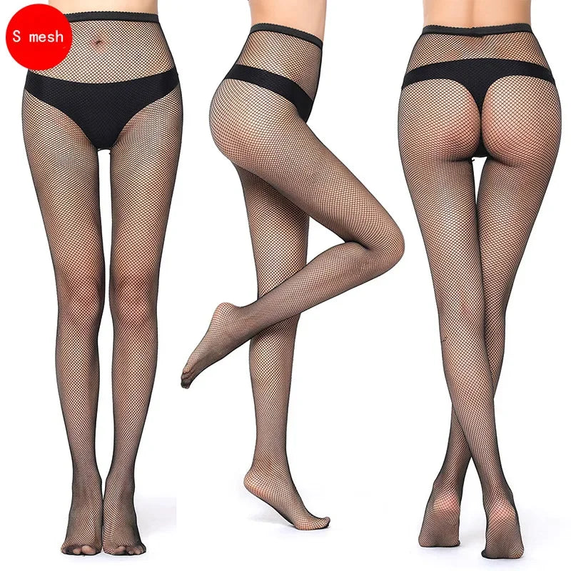 Hollow Out Sexy Pantyhose Black Women Fashion Tights Fishnet Qme S mesh One Size