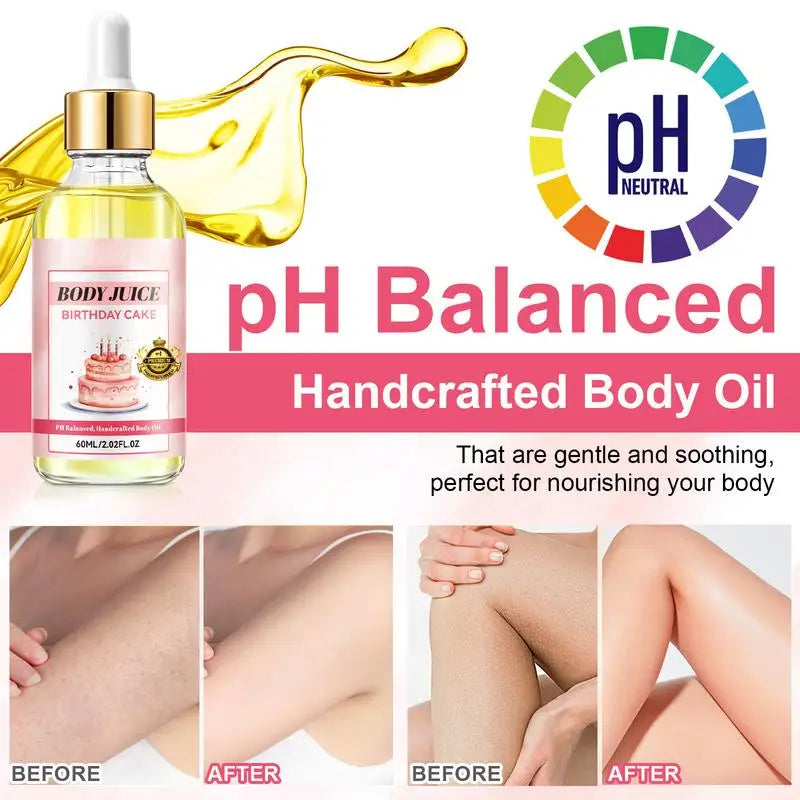 Strawberry Body Oil Moisturizing Soothing Juice Peach Mango Cinnamon Qme