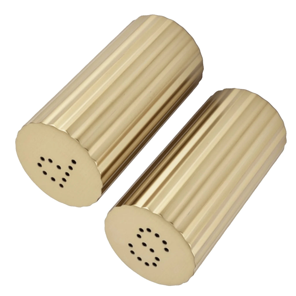 2Pcs Seasoning Shakers Multifunctional 304 Stainless Steel Seasonings Dispensers for Salt Chili Powder Powdered Sugar Qme