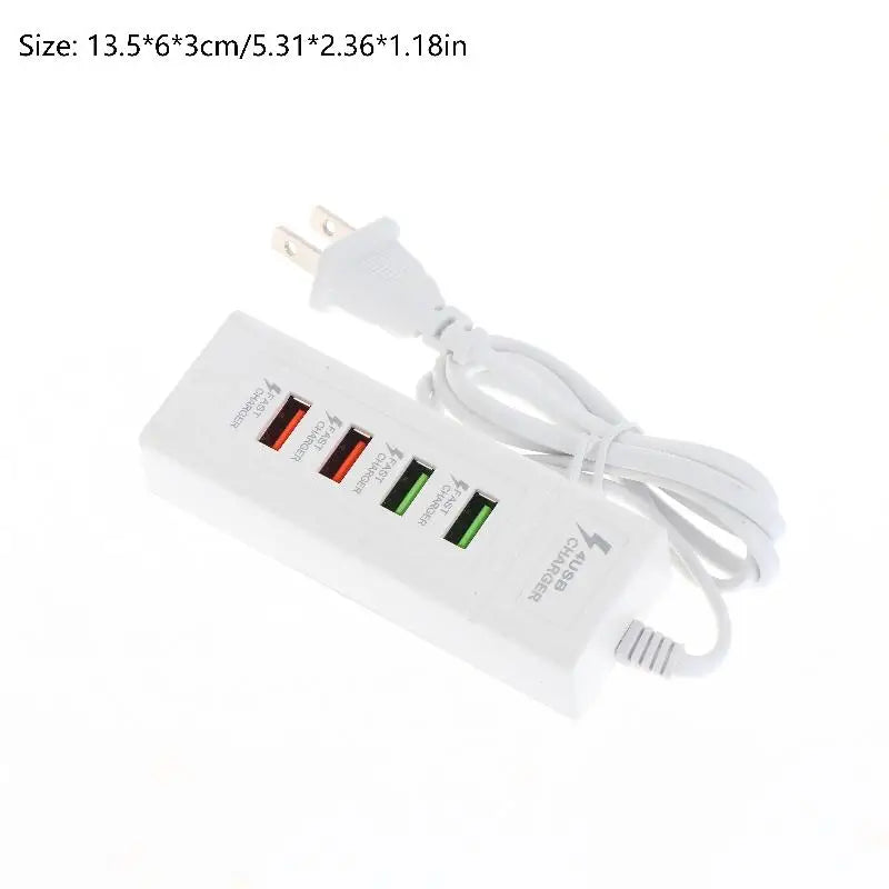 Travel Quick Charging Device 4 Ports USB C Power Splitter Adapter Qme 1PC