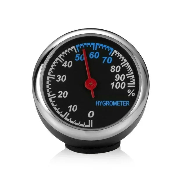Car Clock Luminous Mini Automobiles Internal Stick-on Digital Watch Qme Hygrometer