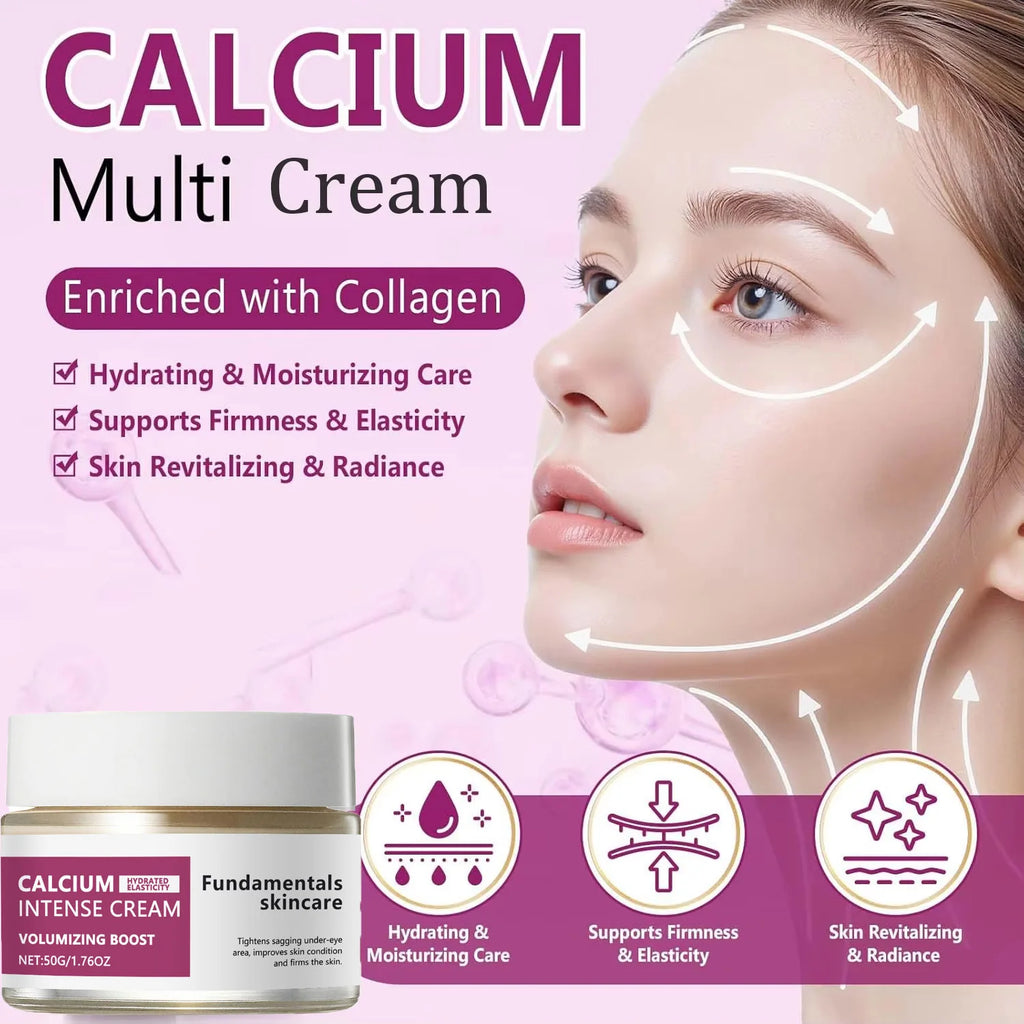 Calcium Intense Cream Tighten Skin Elasticity Enhance Moisturizing Facial Firming Improve Skin Sagging Nourishing Facial Lifting Qme