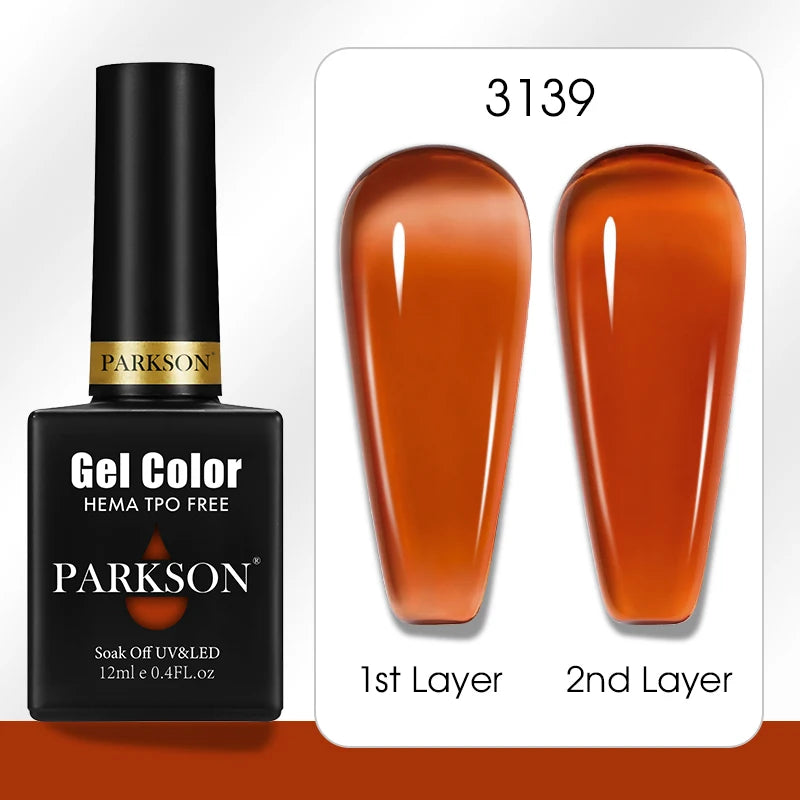 Parkson Colorful Nail Gel Polish Lacquer Soak Off UV LED Long Lasting